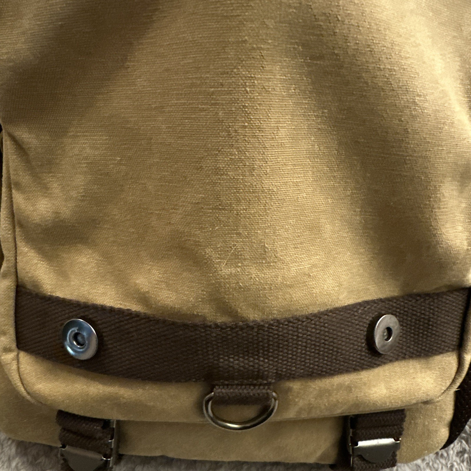 Beige Brown Crossbody Sling Bag Adjustable Strap – EXCELLENT CONDITION