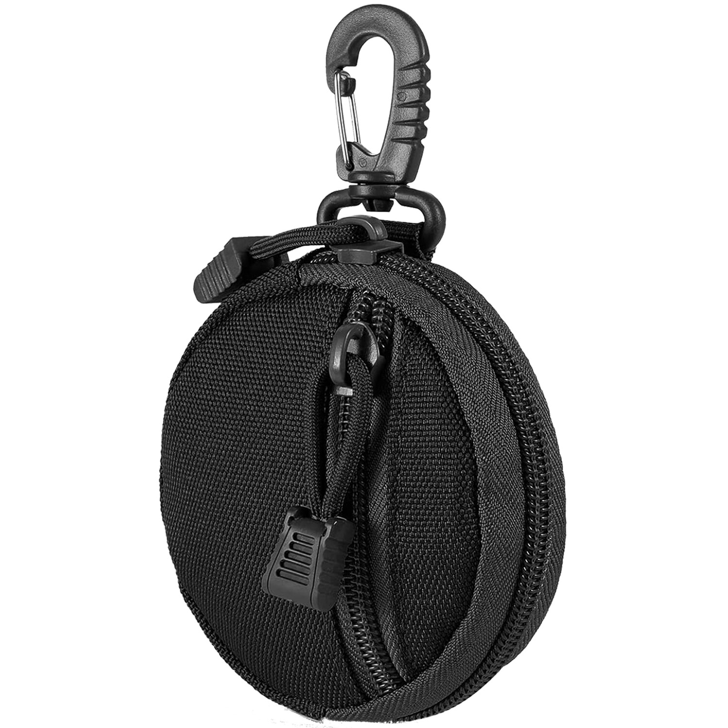 Tactical Molle Pouch Round Zipper Bag Case Coin Pouches Molle Accessories Pouch