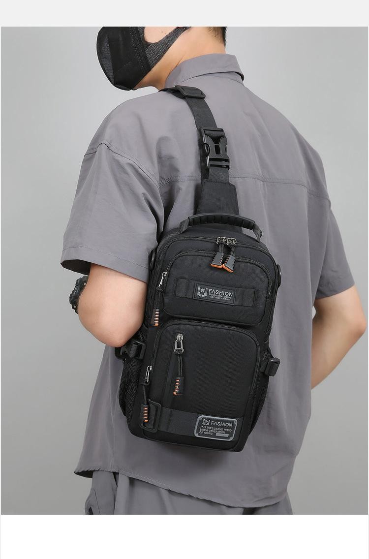Men’s Oxford Chest Waist Pack Crossbody Bag Casual Fashion Handbag Male Travel