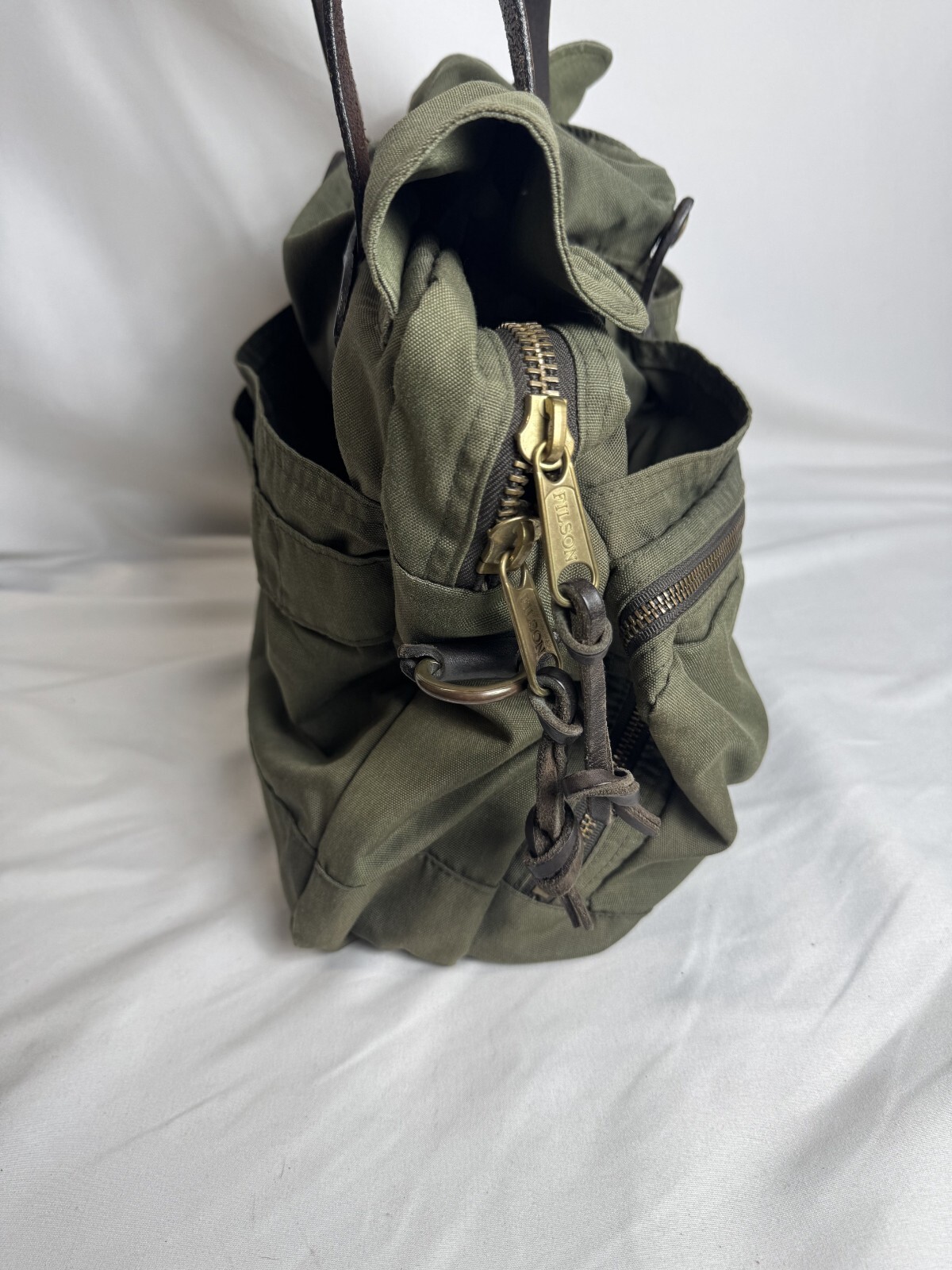 Filson Lightweight Nylon 24-Hour Briefcase Otter Green Made in USA Ltd. Edition