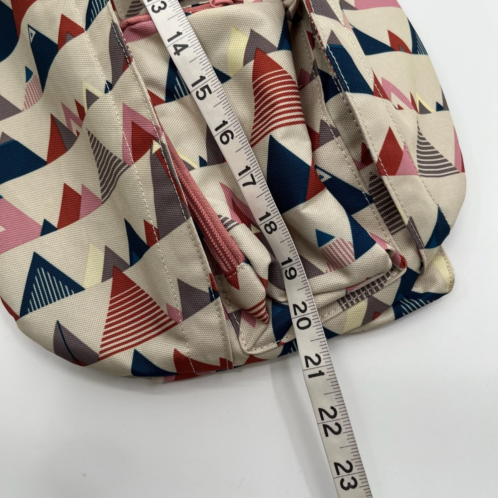 KAVU Rope Sling Backpack Mountainscape Crossbody Travel Hiking Geometric Print