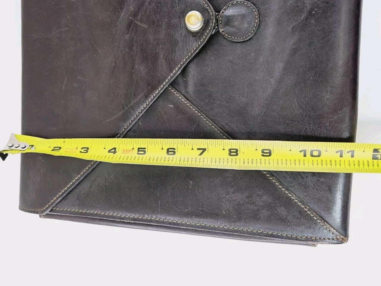 Wilsons Pelle Studio Brown Genuine Leather Portfolio Briefcase Business Bag