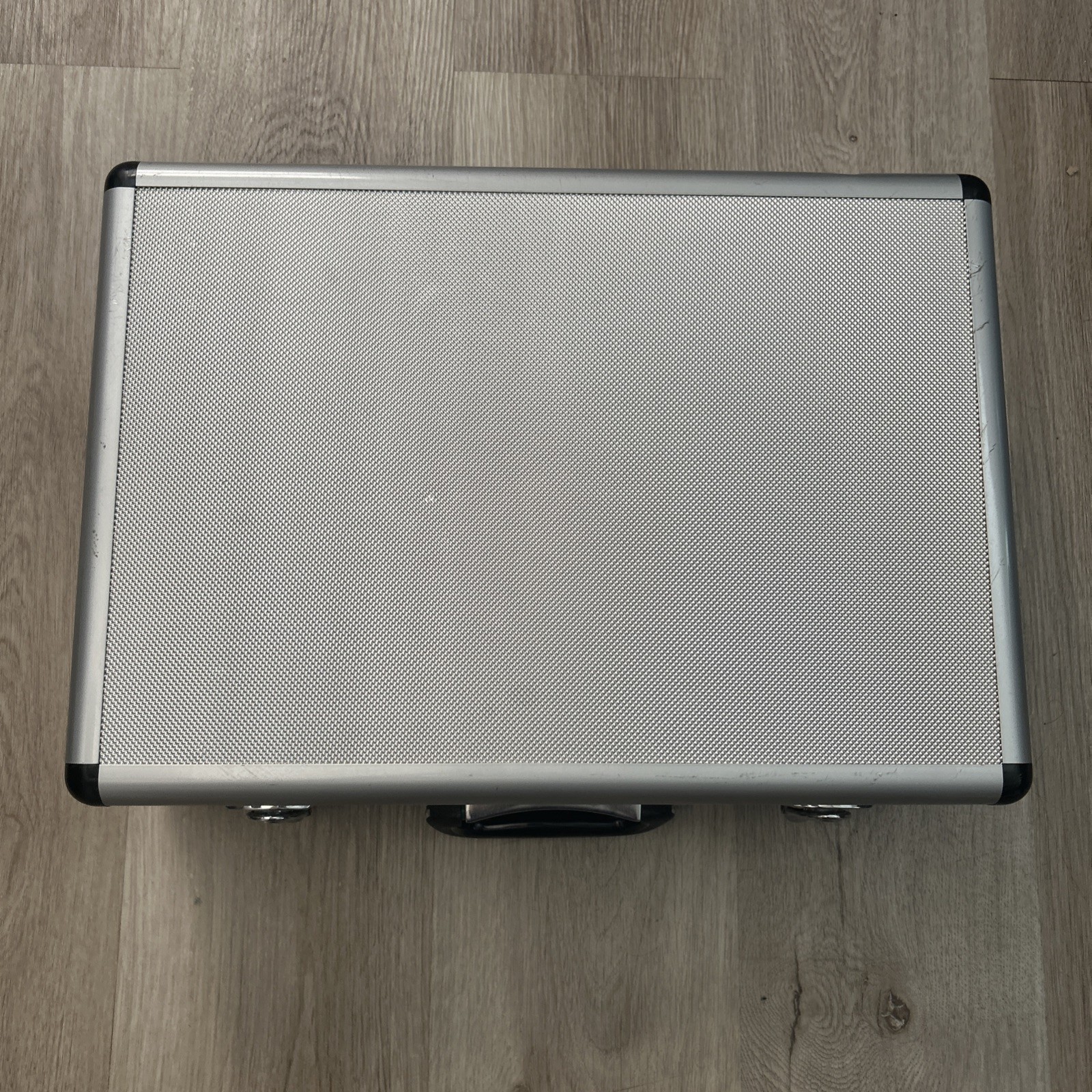 Aluminum Briefcase Locking Road Plane Gear Hard Storage Case 18x13x6 Silver