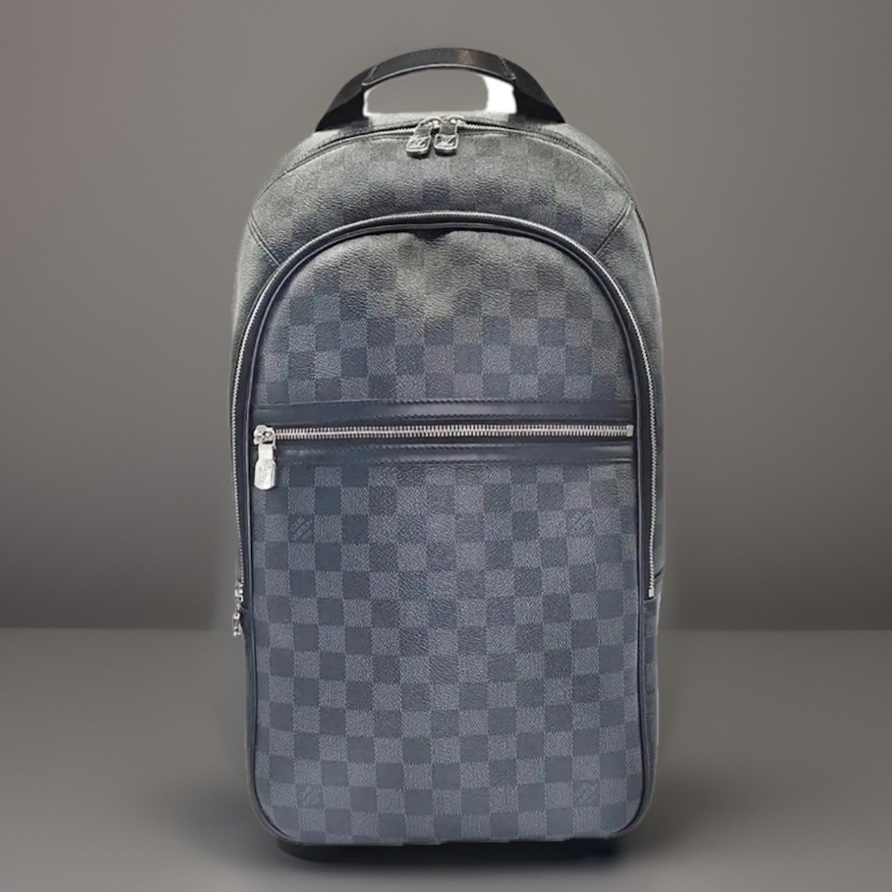 Louis Vuitton Damier Graphite Michael Backpack Gray & Black Check Adj Straps