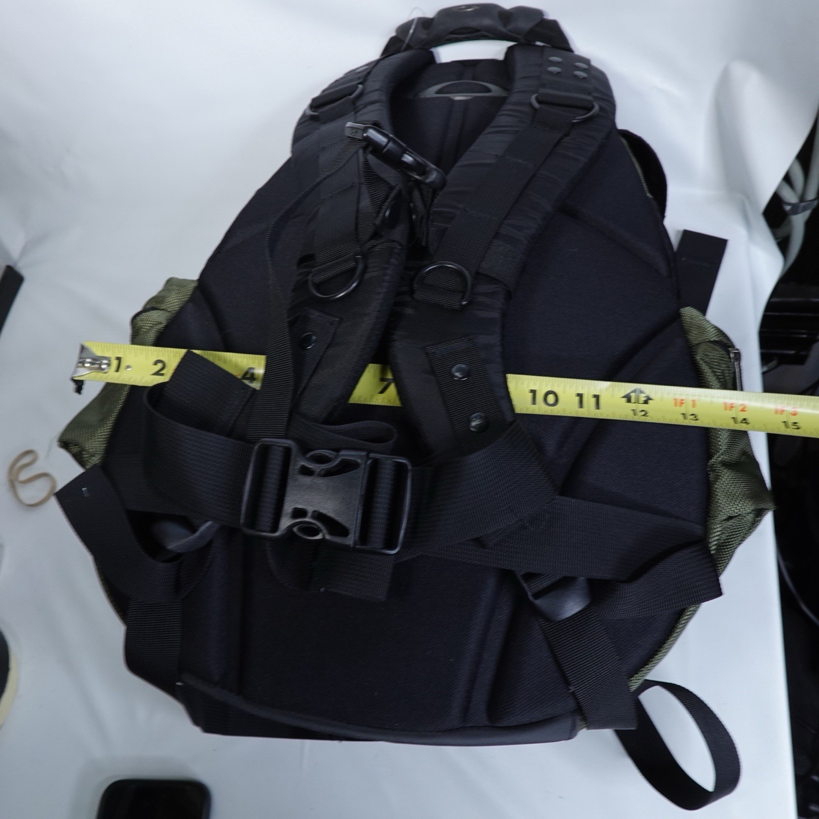 Vintage Y2K Oakley Icon Backpack Olive Green Black Tactical