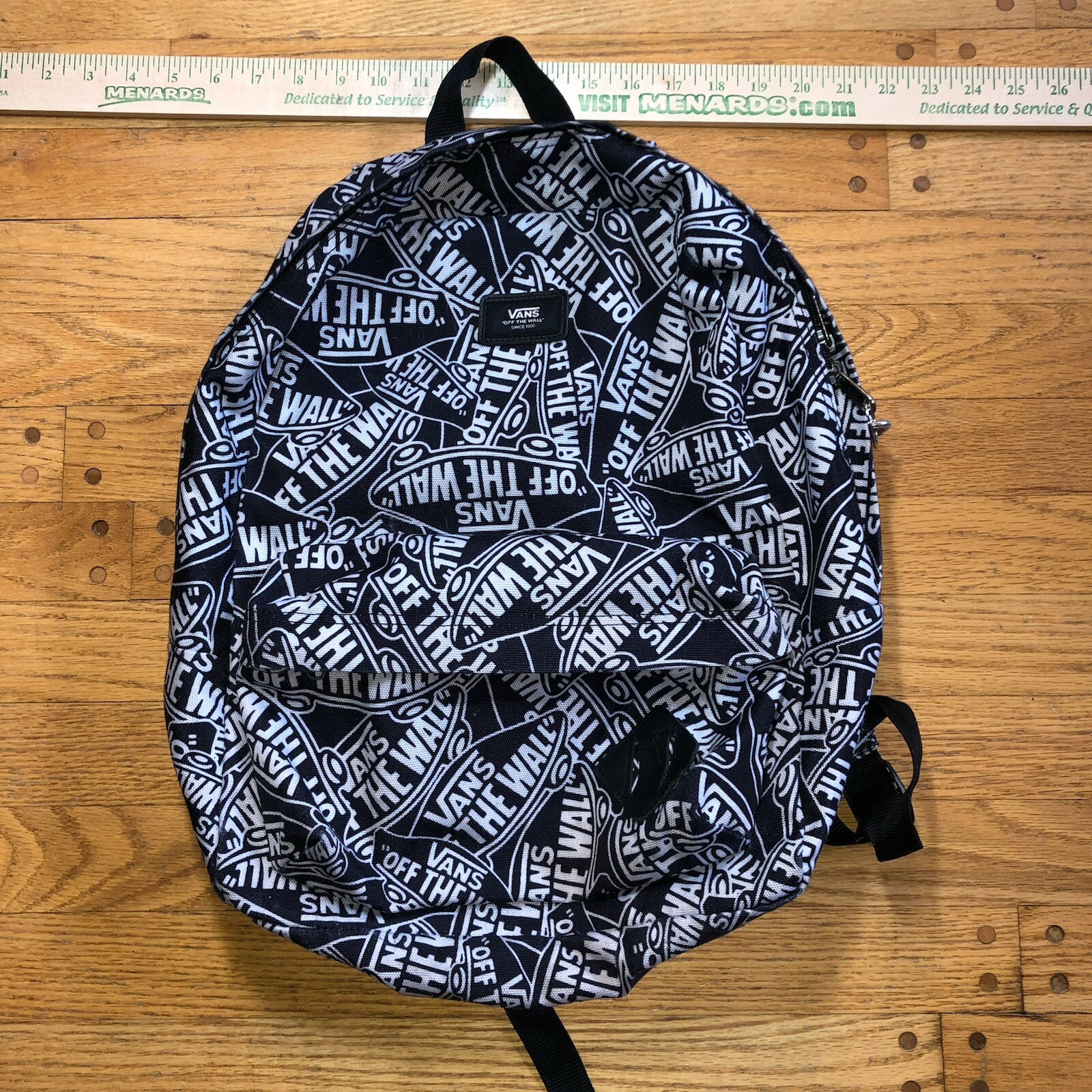 Vans Old Skool lll Off The Wall Black & White Backpack Logo Print