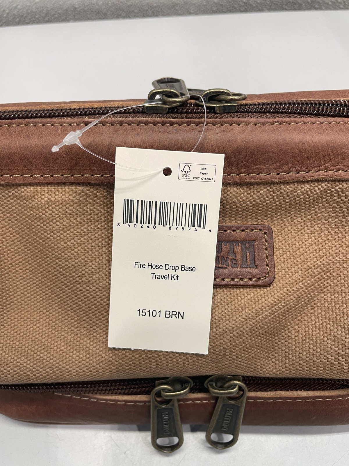 Duluth Trading Fire Hose Drop Base Travel Kit, Brown