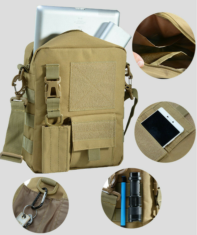 Outdoor Tactical Military Sling Chest Bag Molle Backpack Crossbody Shoulder Pack