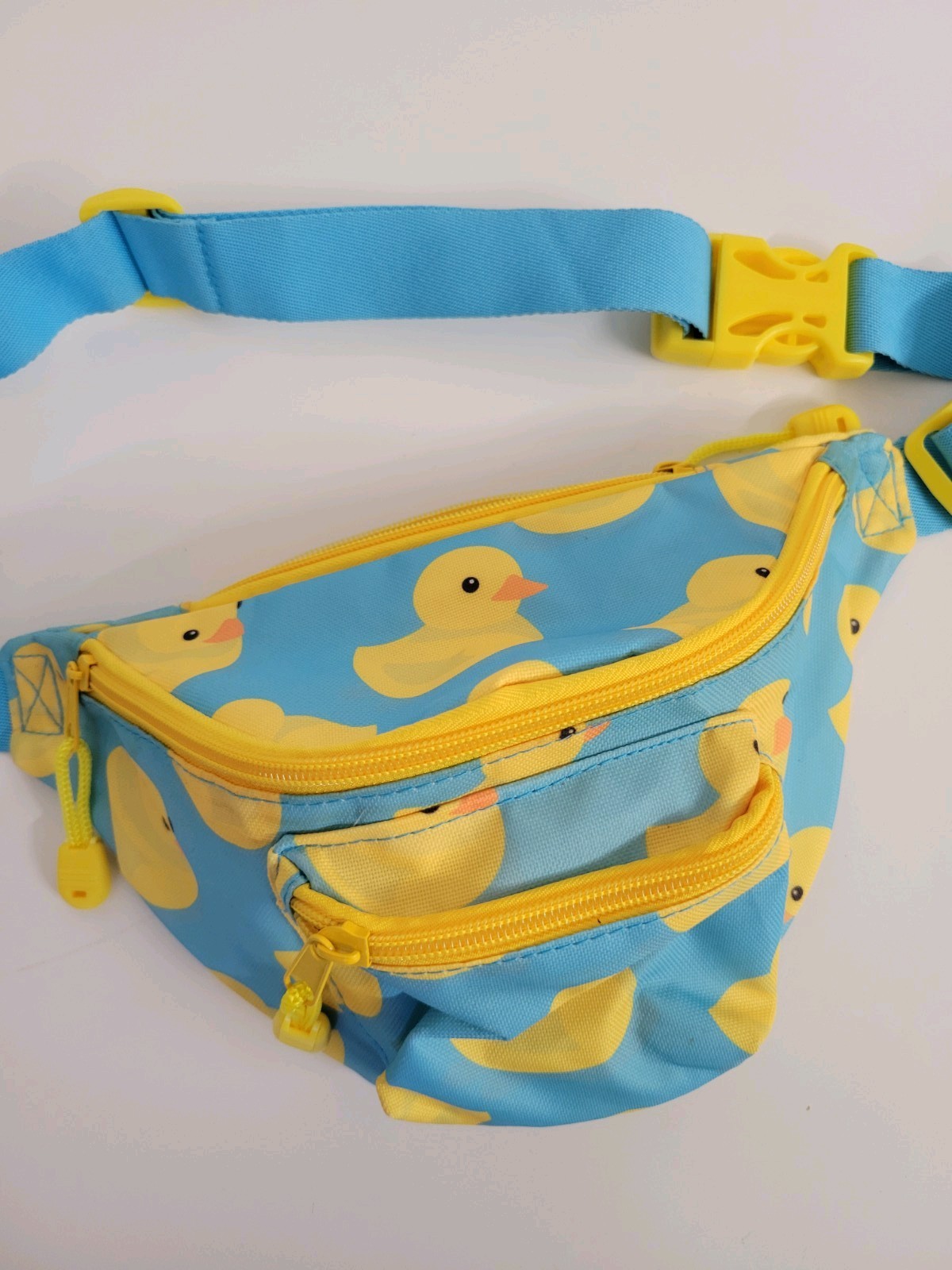Fanny Pack Crossbody Waist Bag, Cartoon Rubber Duck Pattern Adult or Kids Unisex
