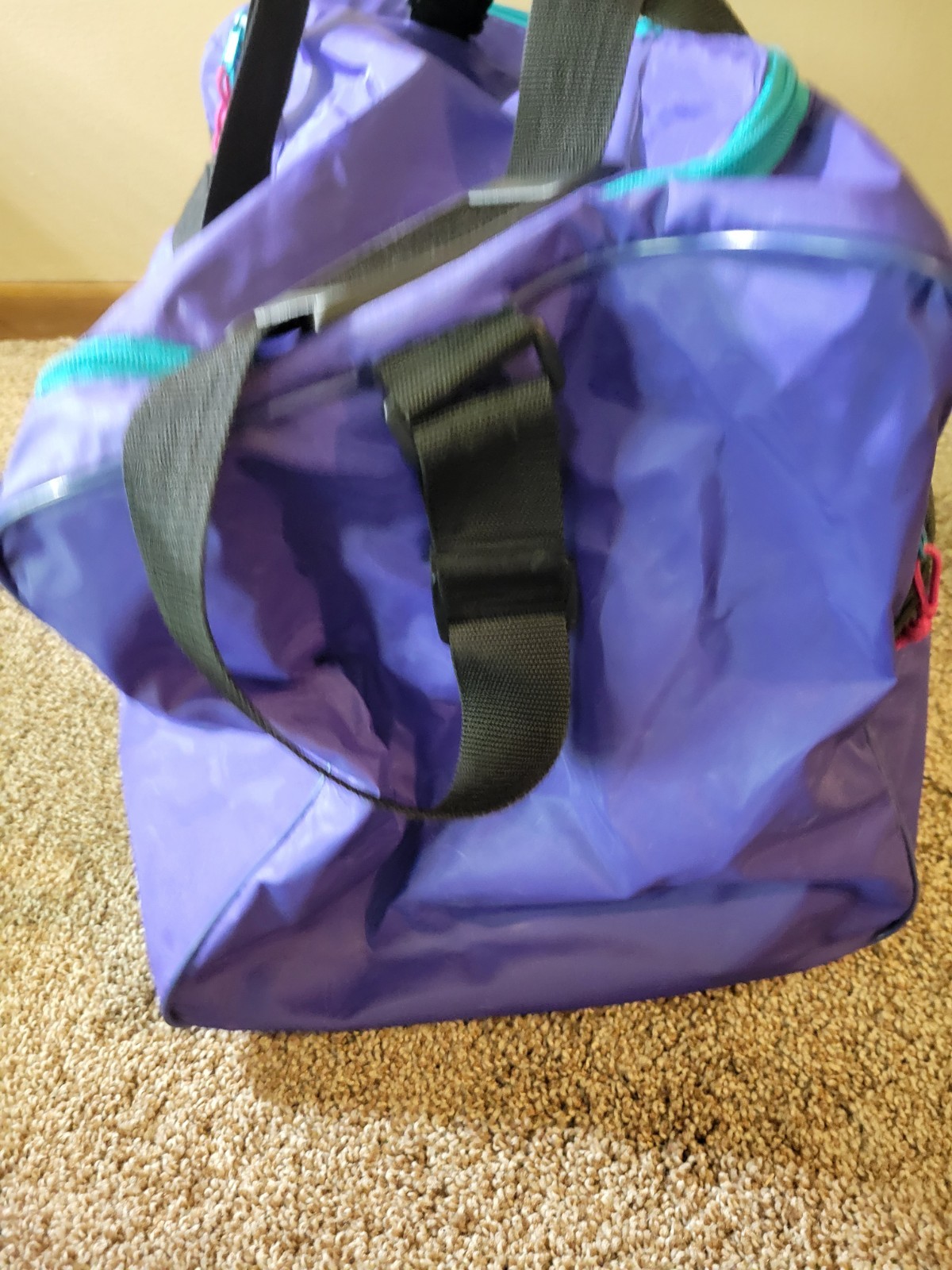 Vintage 1990s DUNLOP Cross Training Multi Color Duffel Gym/Travel Bag Sports