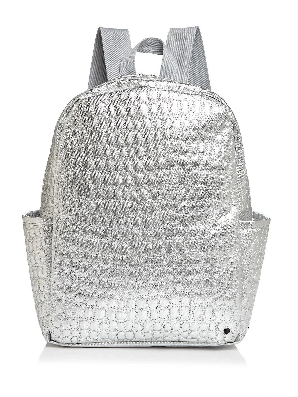 State X3104 Bags Silver Nylon Backpack Size 15x10x4.5 in