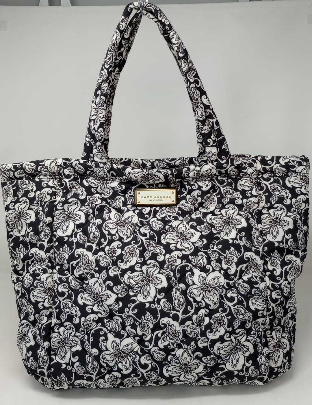 Marc Jacobs Quilted Mini Paisley Nylon Black/White Tote Bag M0012524-002
