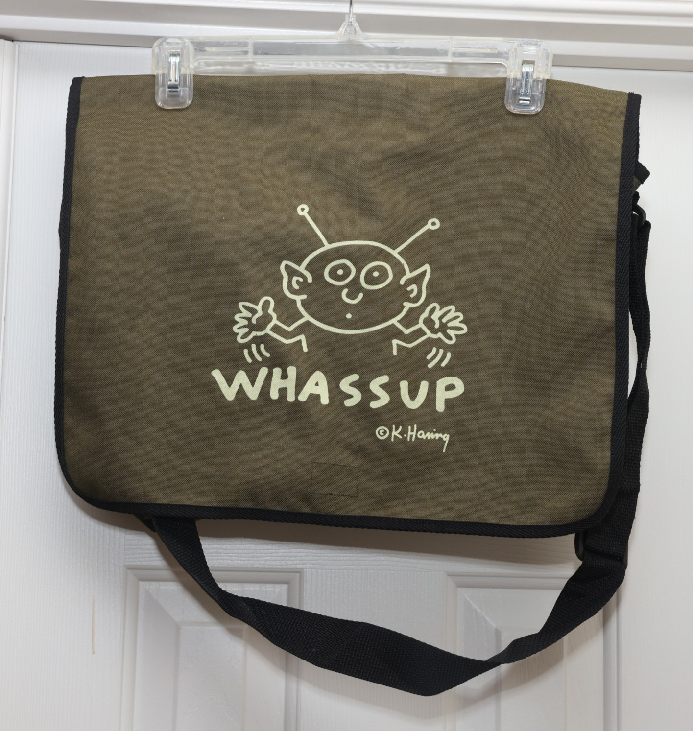 Whassup Keith Haring Messenger Bag Camo Shoulder Promo Light Weight Material
