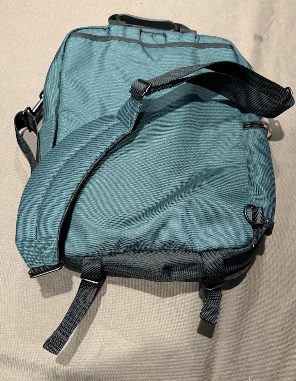 LL Bean 0NDR7 Deluxe Book Pack Polyester Travel Backpack Green ONDR7