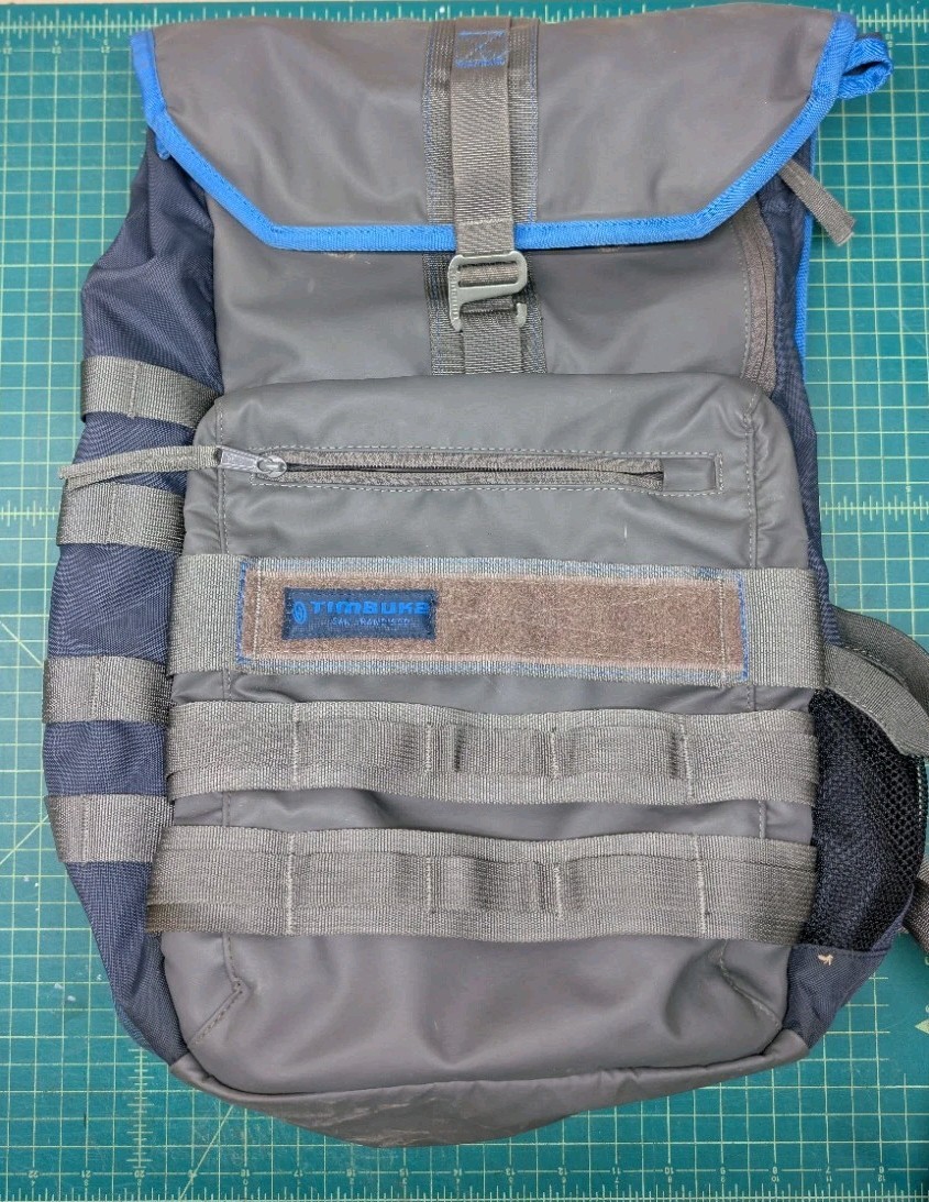 Timbuk2 Spire Laptop Backpack Dusk Blue Gunmetal Pacific Travel Bag See Photos