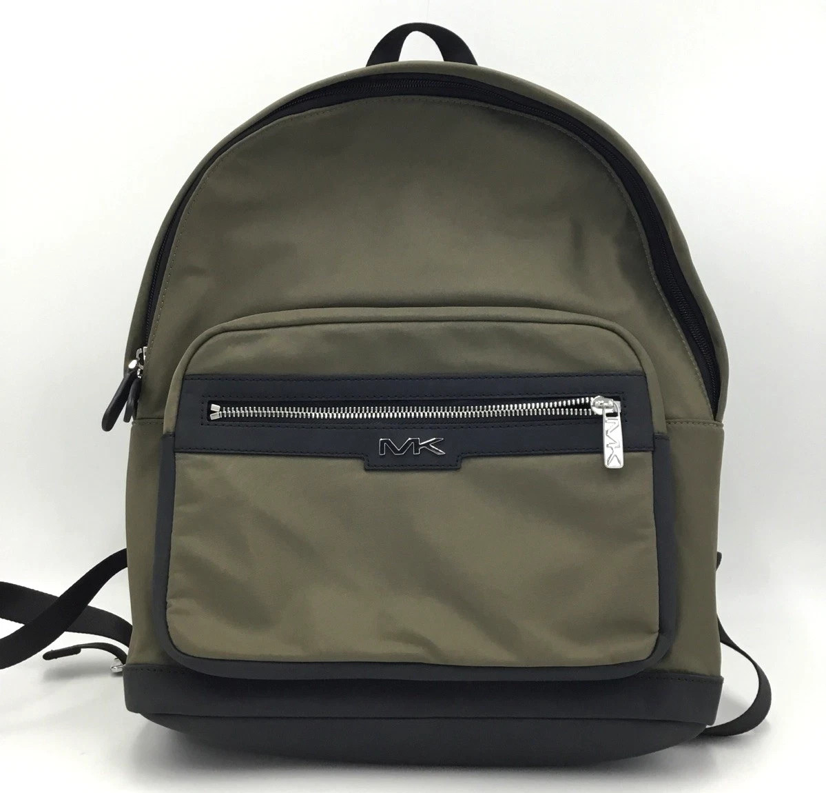 Michael Kors Men’s Malone Adjustable Solid Nylon Backpack Olive NWT