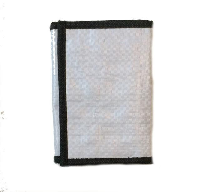 White Elephant Brand Recycled Unisex 3 fold Wallet made from Cement Bags