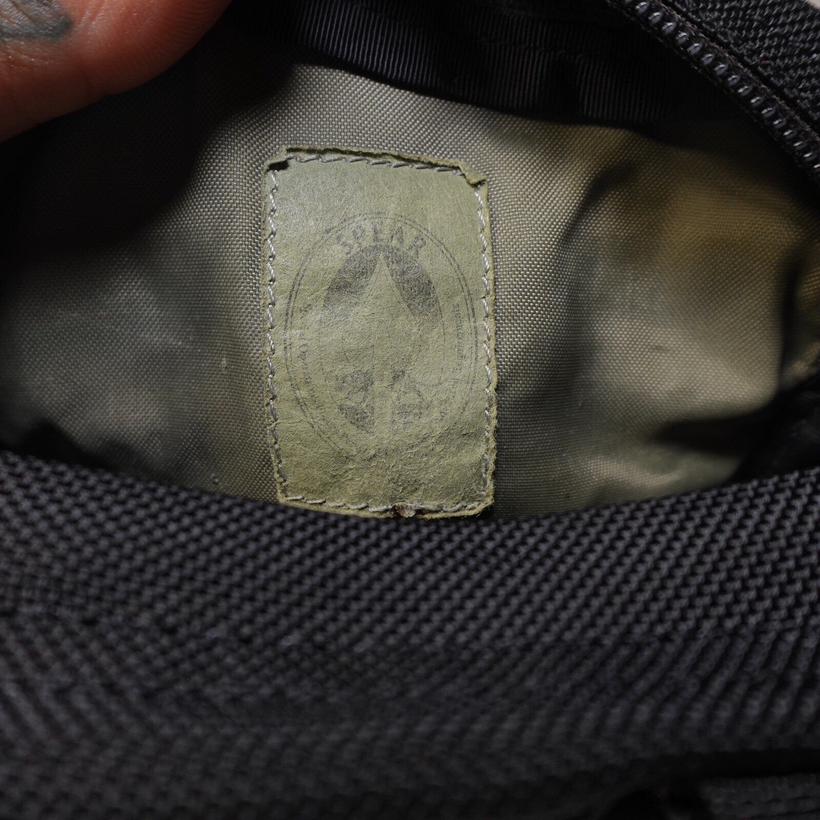 Vintage Gregory Spear Flag Pocket Pouch Bag Molle Black Military Made in USA