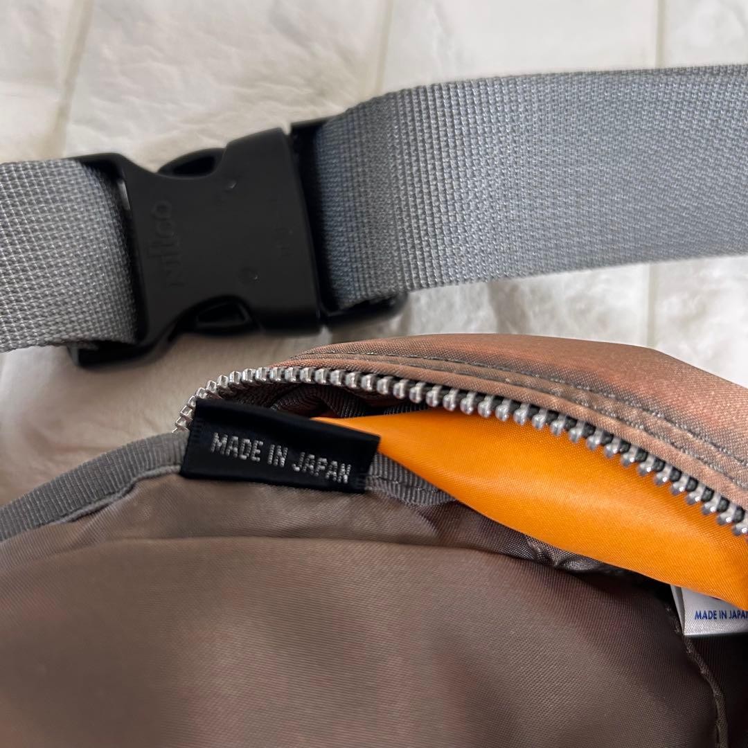 Authentic Porter Yoshida Bag Body Waist Bag Brown 20x37cm Excellent Condition