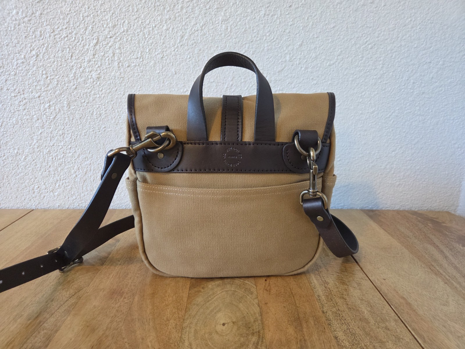 Filson Small Rugged Twill Field Bag | NWOT | Tan | Made in USA | MSRP $465