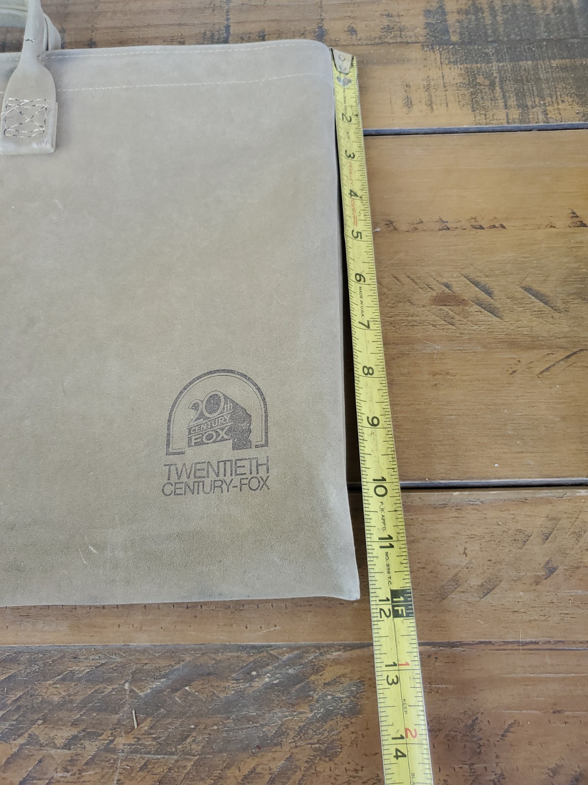 Vintage 20th Century Fox Studio Crew Script Bag Tote Hollywood Movie Prop Retro