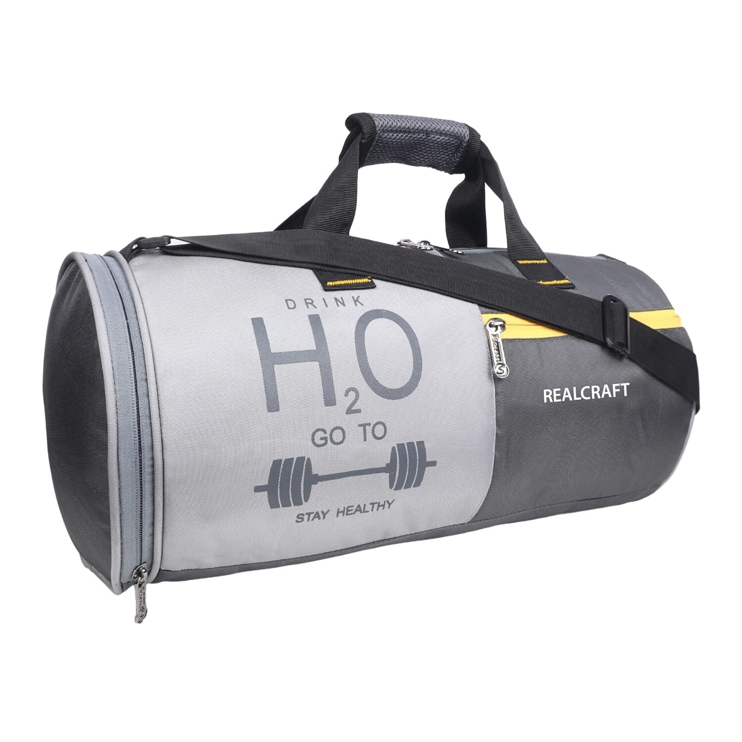 Polyester Duffle Gym Shoulder Bag for Men & Women with Separate Shoes