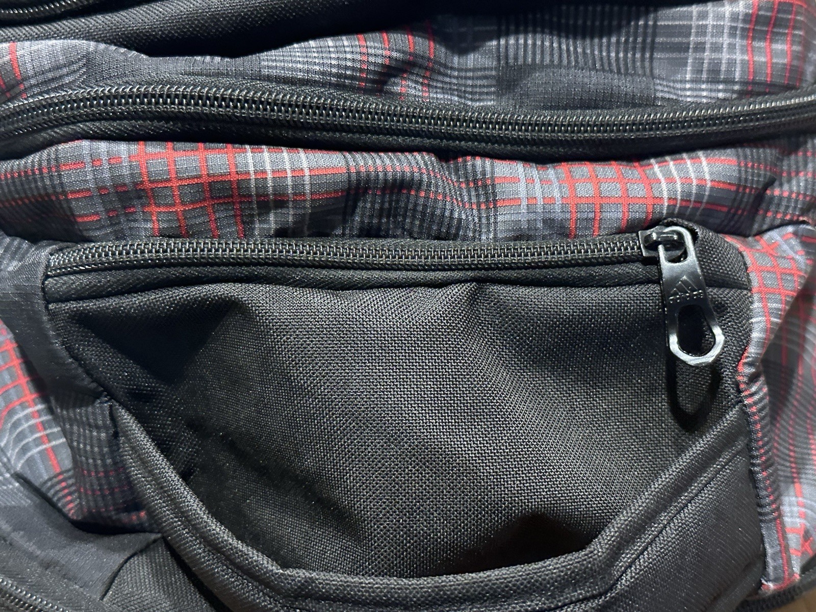 Adidas Large Laptop Backpack Unisex RARE Plaid Layout VERY CLEAN