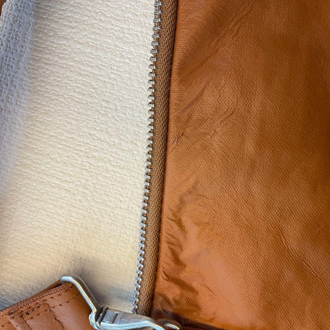 PORTER Yoshida Kaban FREE STYLE Camel Inner Pockets Shoulder Bag Made in Japan