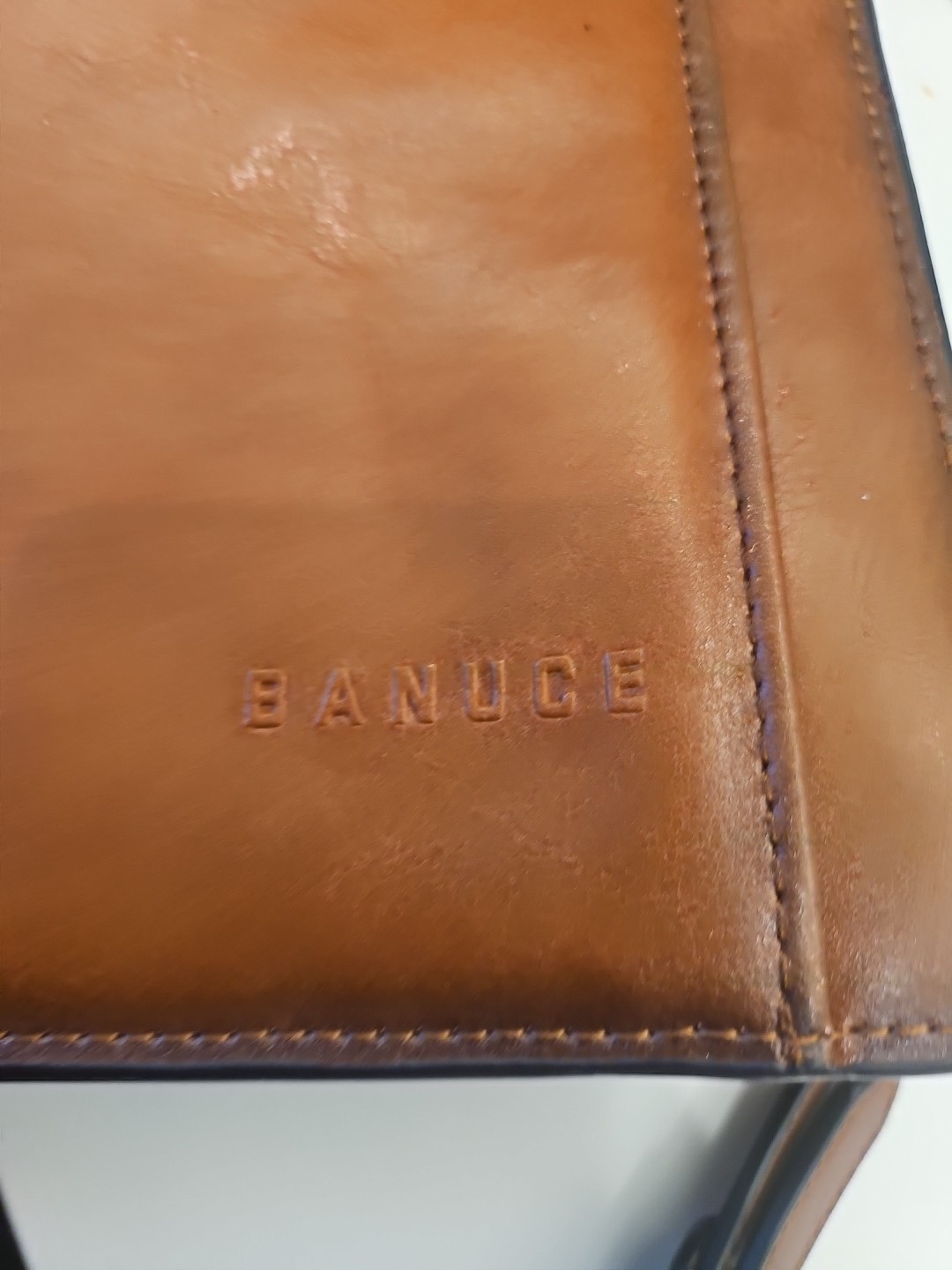 Banuce Vintage Genuine Italy Learher Briefcase