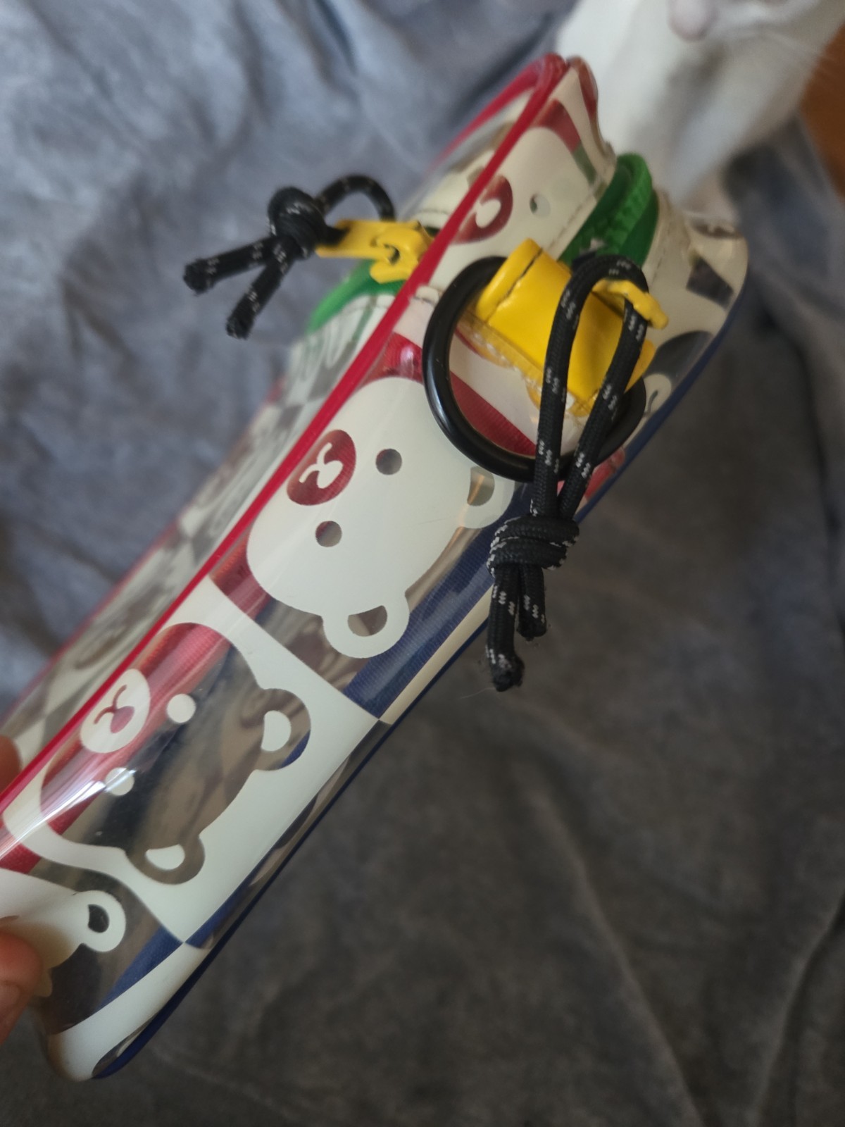 Teddy Fresh Clear Crossbody Bag Red Green White Black