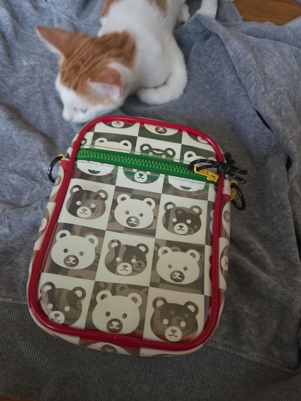 Teddy Fresh Clear Crossbody Bag Red Green White Black
