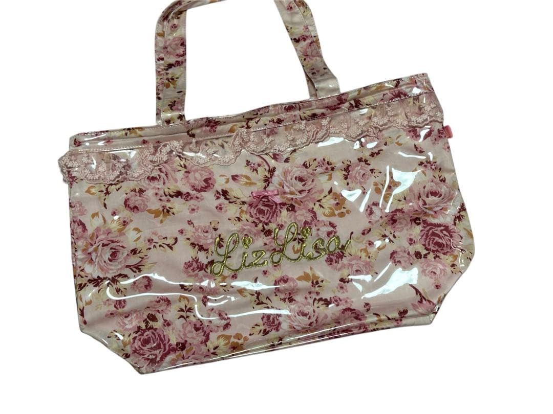 LIZ LISA tote bag floral pattern lace pink