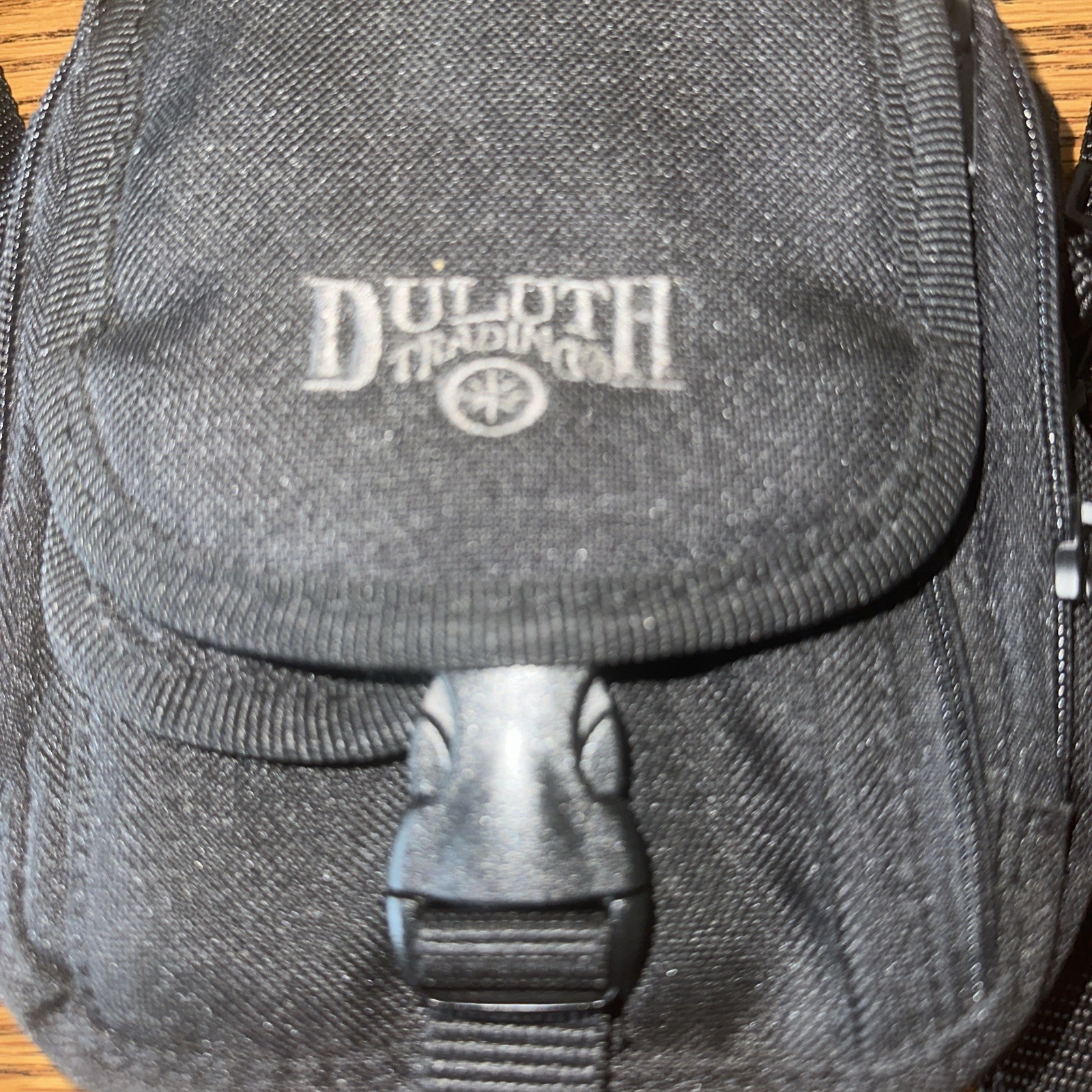 Duluth Trading Co. Canvas CrossBody Travel Style Shoulder/Waist Bag Blk NWOT!!