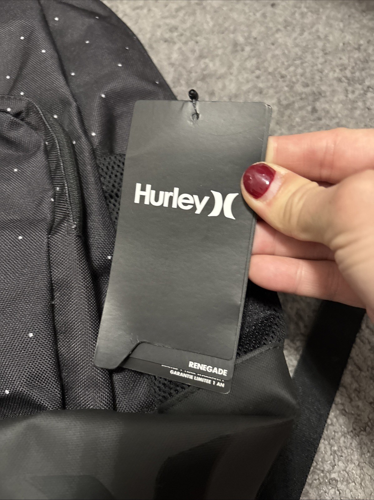 NWT Hurley Men’s Renegade Backpack Black