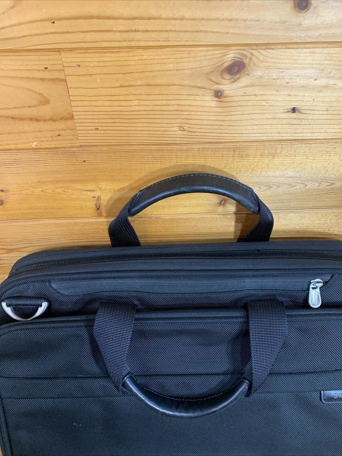 BRIGGS & RILEY 18″ Black Nylon Laptop Computer Bag Briefcase Luggage #BB140-4
