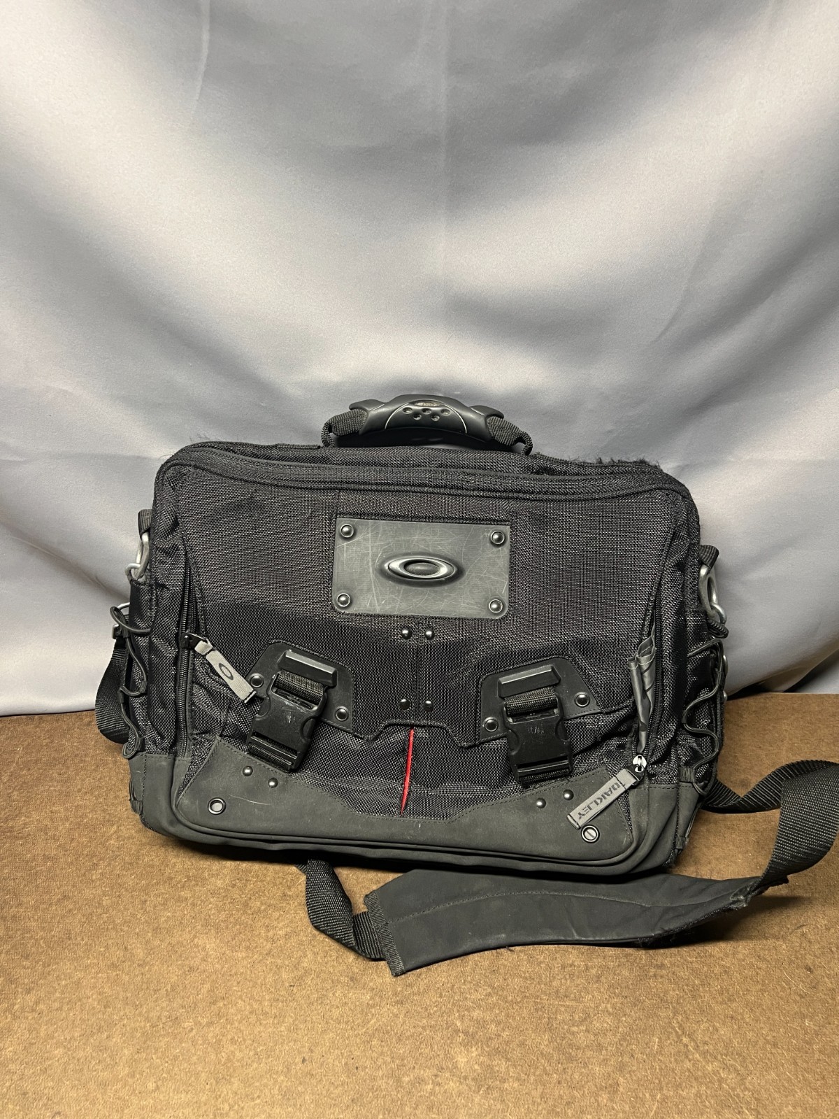 Y2K Oakley Software Computer 2.0 Bag Messenger Briefcase Tactical Black Nylon