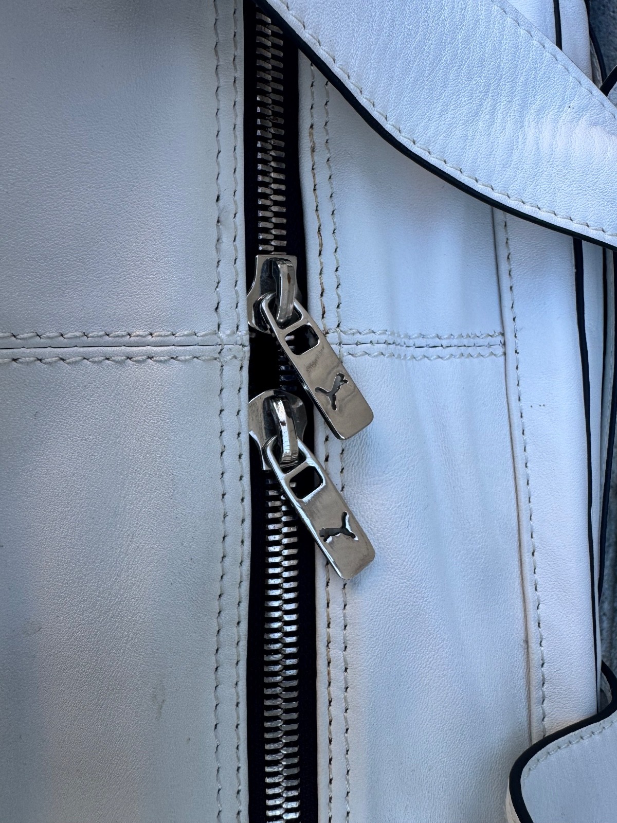 Puma Urban Mobility Wood Panel Bag White Nappa Leather Limited Edition 255/600