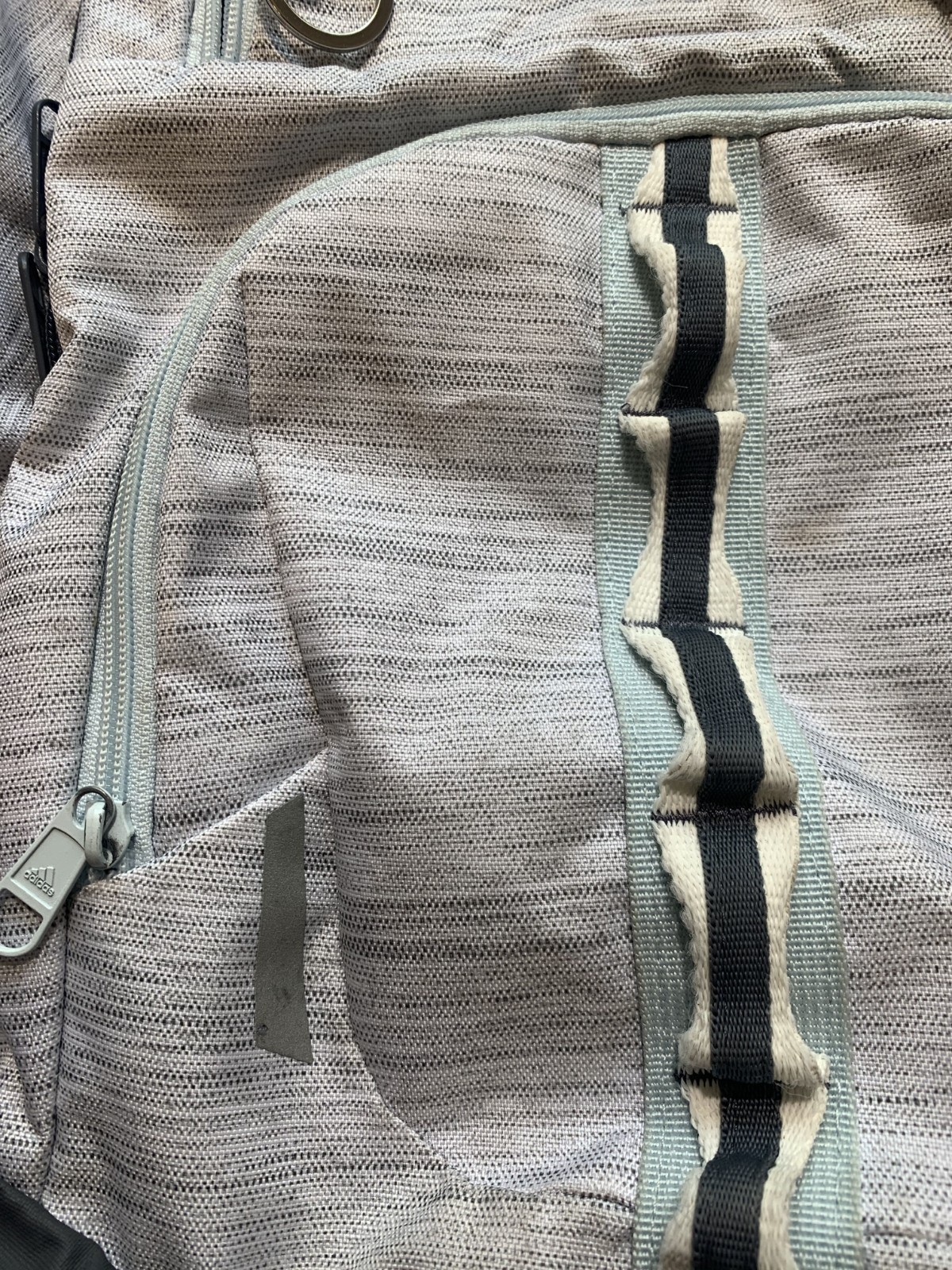 GOOD Adidas Backpack with Laptop Sleeve Pocket, 21 in x 16 in Gray, Oxford Cloth