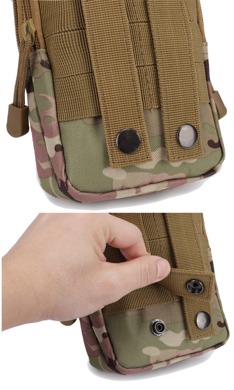 Universal Tactical Molle Cell Phone Holster Pouch Waist Pack Belt Bag Camo Case