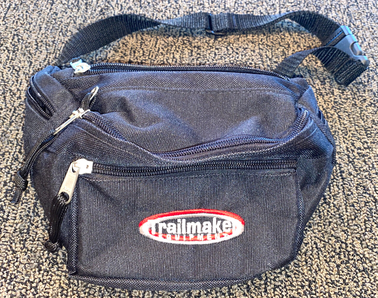 Trailmaker Equipment Fanny Pack Zipper Waist Bag Black Adjustable
