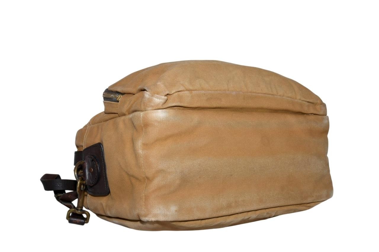 FILSON STYLE NO 258 RUGGED TWILL PADDED TAN COMPUTER BAG MESSENGER BAG OLD STOCK