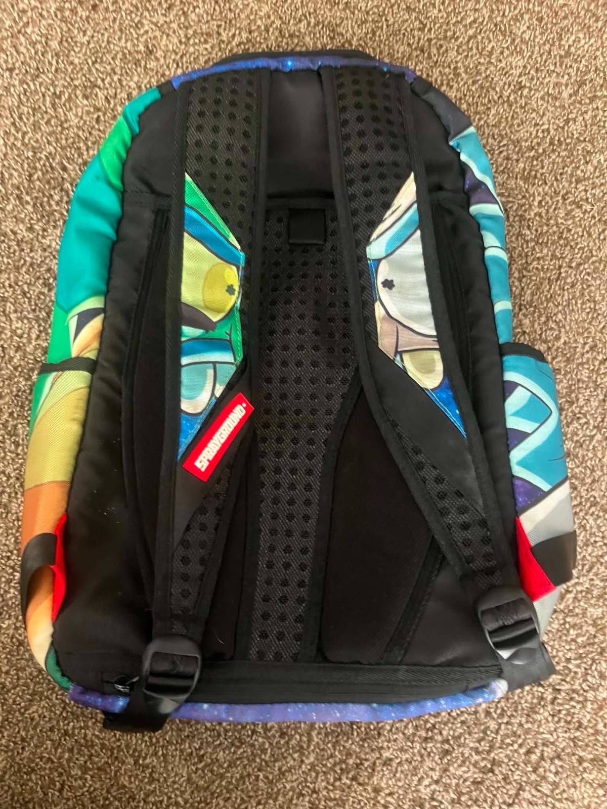 spray ground limited edition Rick and Morty Backpack