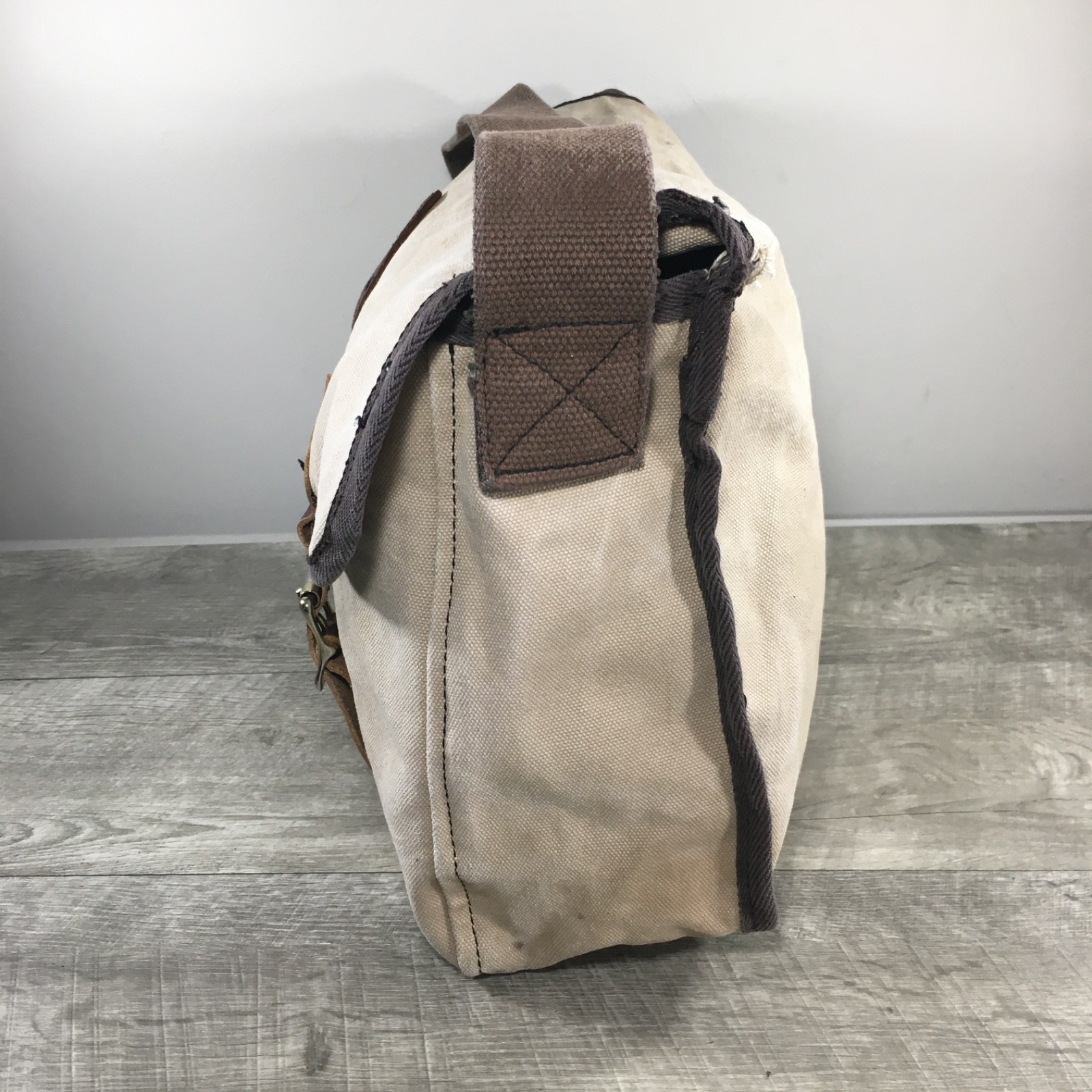 Everyday Duluth Pack Safari Travel Briefcase Tan Canvas Book Laptop Bag Business
