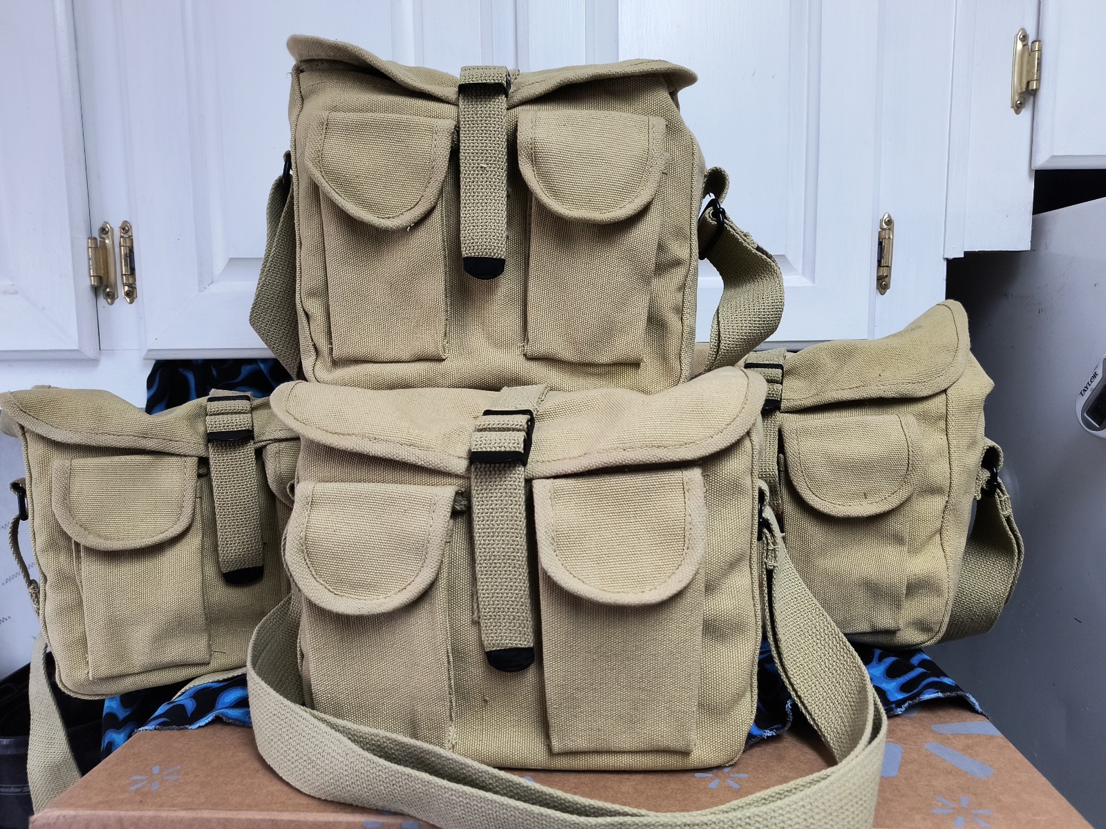 FOUR PACK Green Fox Cargo Canvas Bags FREE SHIPPING
