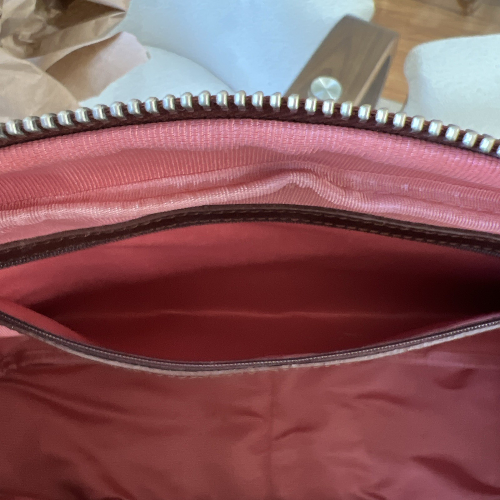 Latico Brown Leather Satchel Multi Pocket Straps Leisure Duffle Unused 11″ x 13″