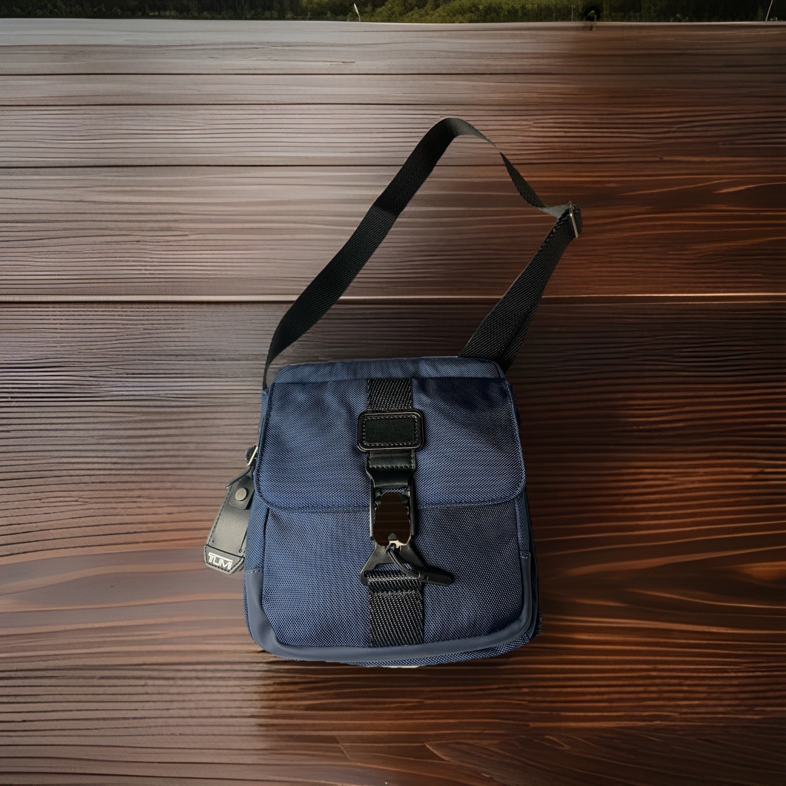New $295 Tumi Alpha Bravo Navy Ballistic Nylon Junior Crossbody