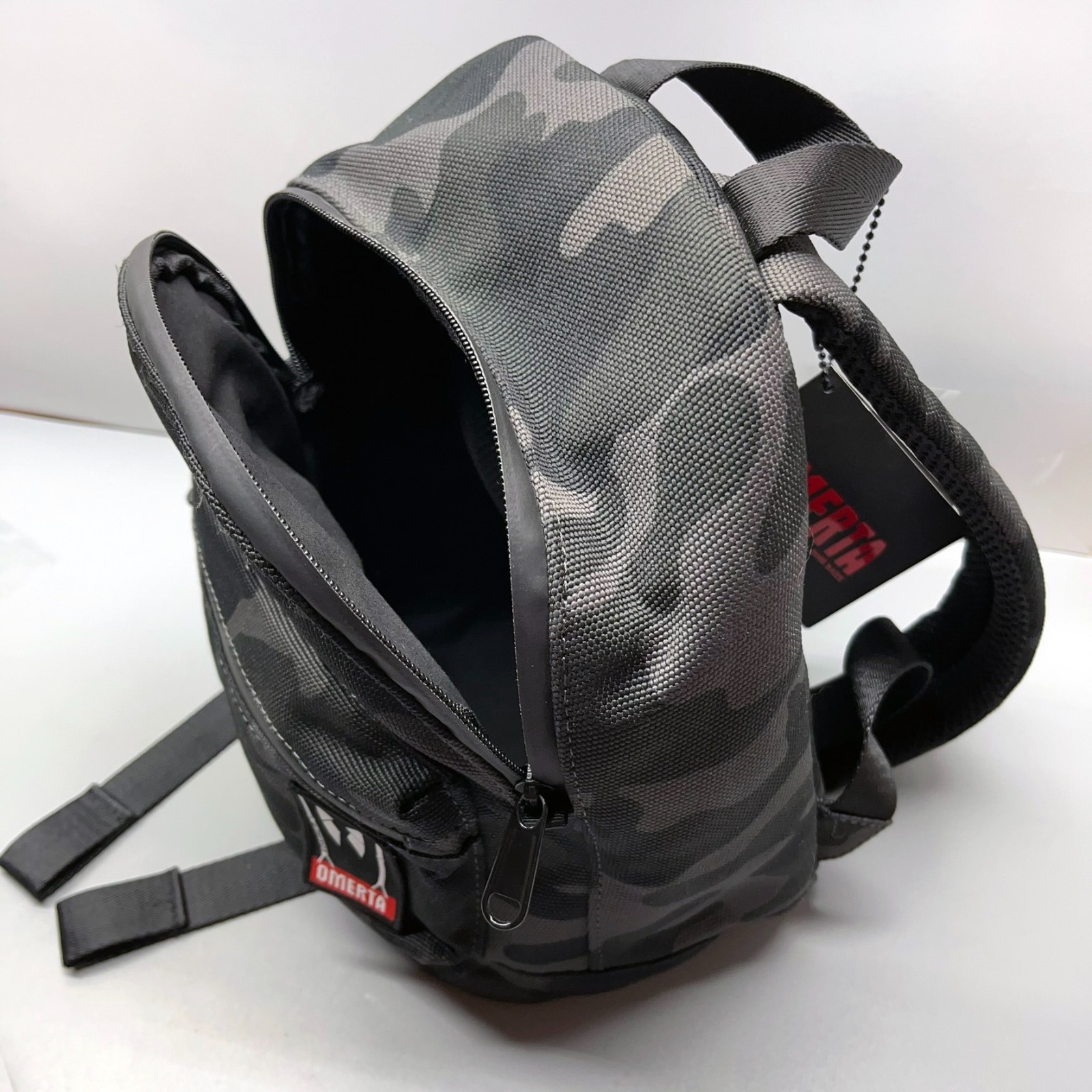 Dime Bags Omerta Mini Molly Smell Proof Backpack Camo Black & Gray Carbon Lined