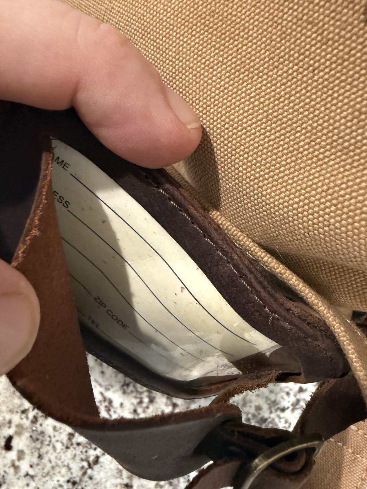 Canyon Outback Brown Leather & Canvas Travel Duffle Bag