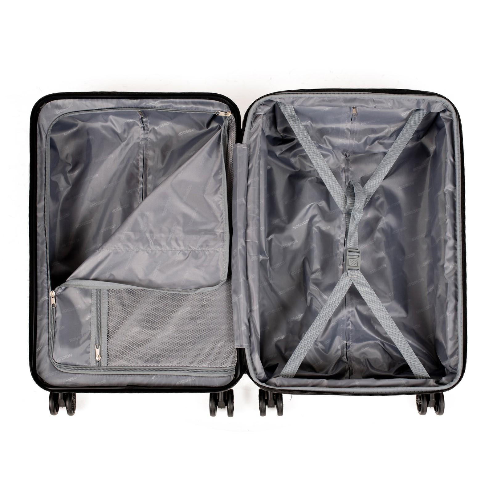 NONSTOP NEW YORK Luggage Expandable Suitcase Carry On U7