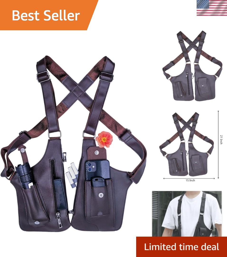 Underarm Anti-Theft Bag, Hidden Shoulder Holster, Double Storage Pouch, Phone Wa
